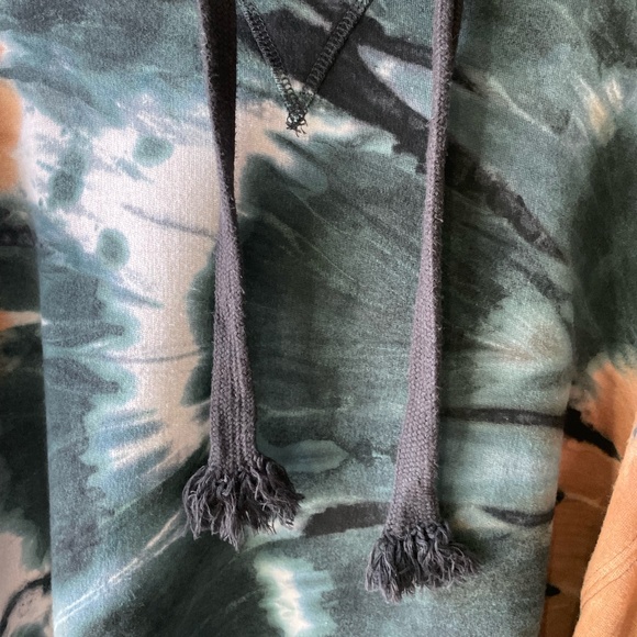 VINTAGE HAVANA TIE DYE HODDED SWEATSHIRT SIZE SMALL - Picture 3 of 7